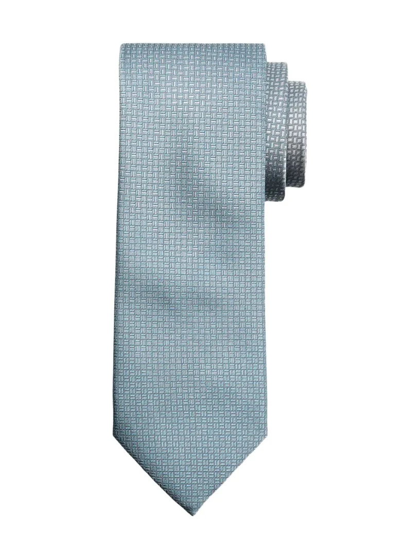 Men's Micro-Geometric Square Jacquard Silk Tie Men's Micro-Geometric Square Jacquard Silk Tie