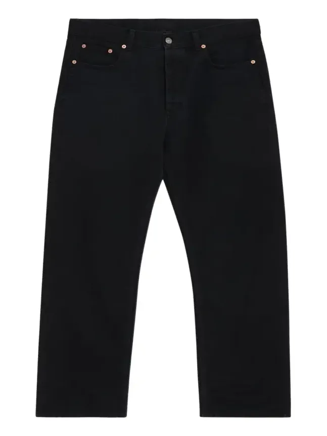 Men's Black Denim Straight-Leg Jeans Men's Black Denim Straight-Leg Jeans