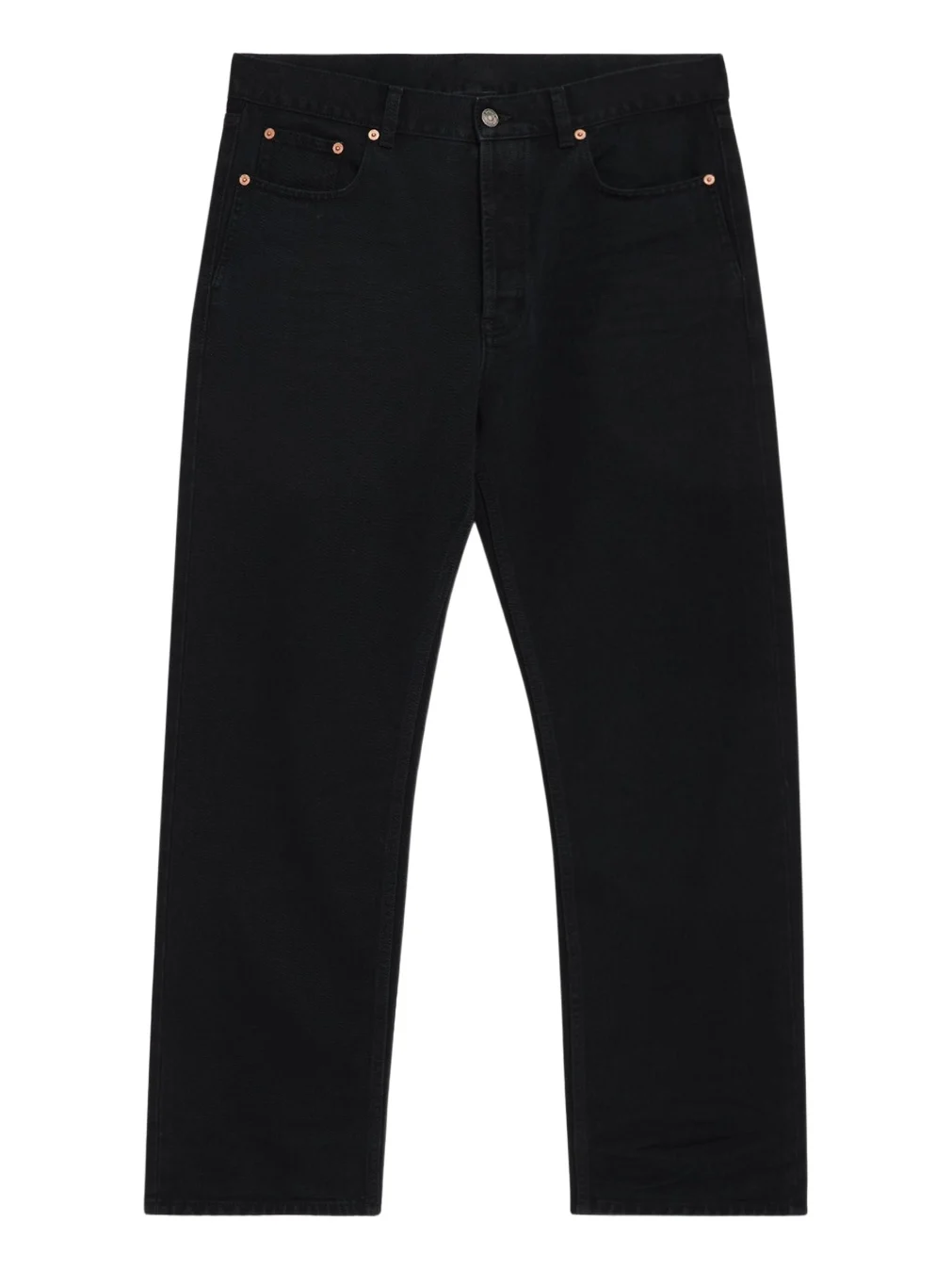 Saint Laurent Men's Black Denim Straight-Leg Jeans
