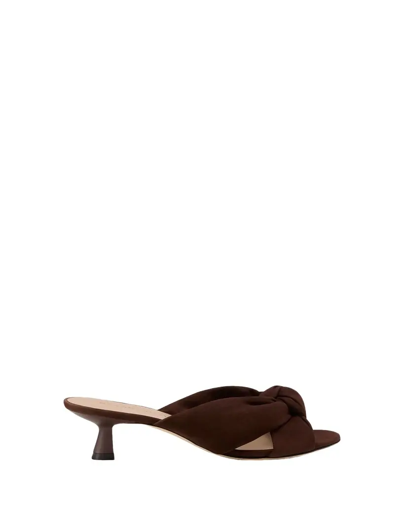 Stuart Weitzman 50mm Soplaya Suede Mule Sandals | Image 1 Stuart Weitzman 50mm Soplaya Suede Mule Sandals | Image 1