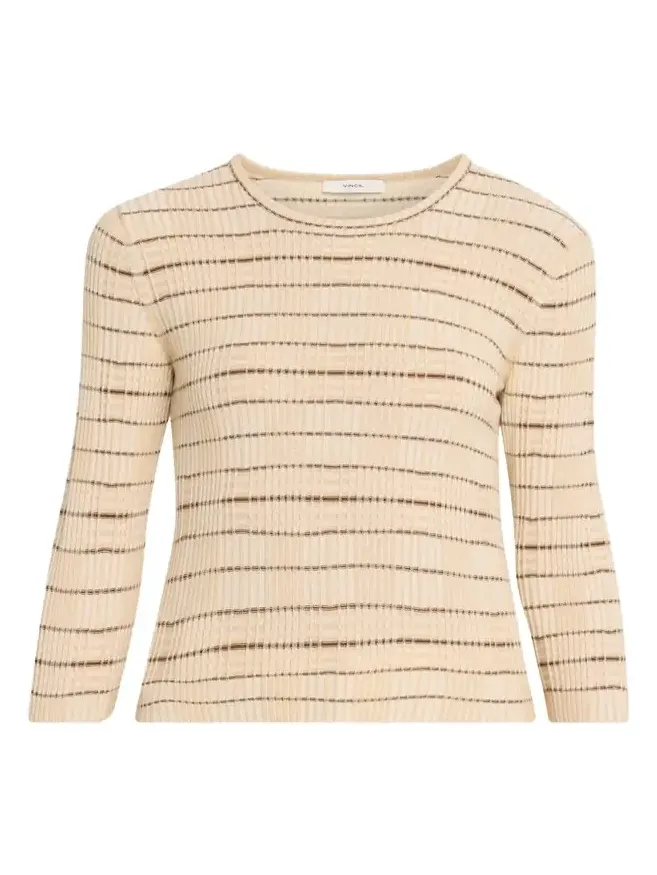 Plaid Elbow-Sleeve Sweater Plaid Elbow-Sleeve Sweater