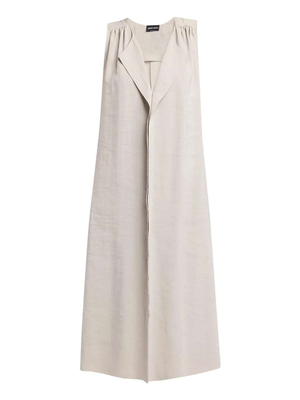 Sleeveless Silk Maxi Shirtdress Sleeveless Silk Maxi Shirtdress