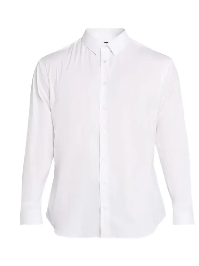 Men's Solid Stretch Poplin Sport Shirt Men's Solid Stretch Poplin Sport Shirt