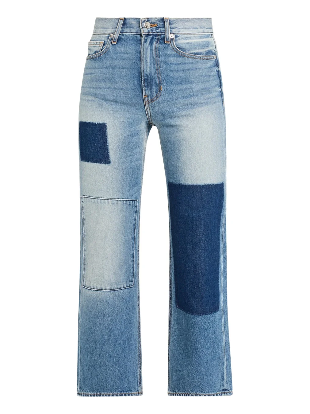 Dylan Patchwork High-Rise Ankle Jeans Dylan Patchwork High-Rise Ankle Jeans