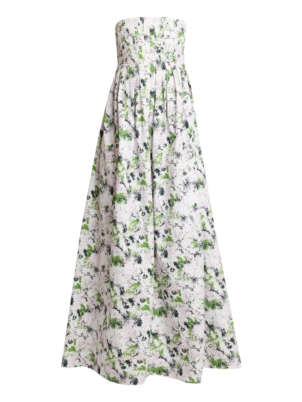 Proenza Schouler White Label Virella Printed Strapless Maxi Dress