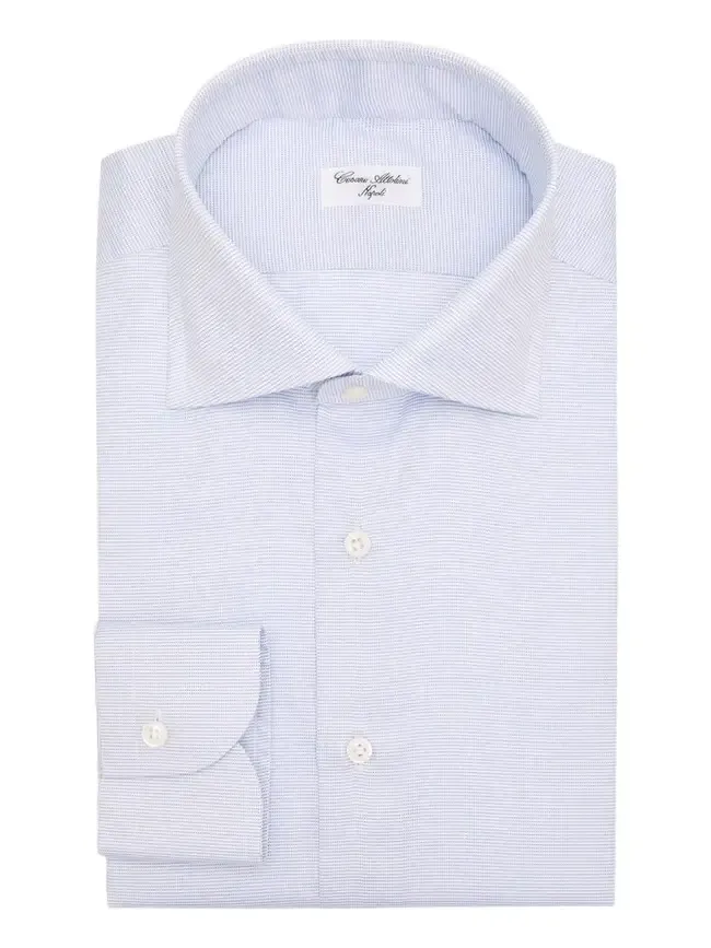 Cesare Attolini Men's Micro-Dot Cotton Dress Shirt | Thumbnail 1 Cesare Attolini Men's Micro-Dot Cotton Dress Shirt | Thumbnail 1