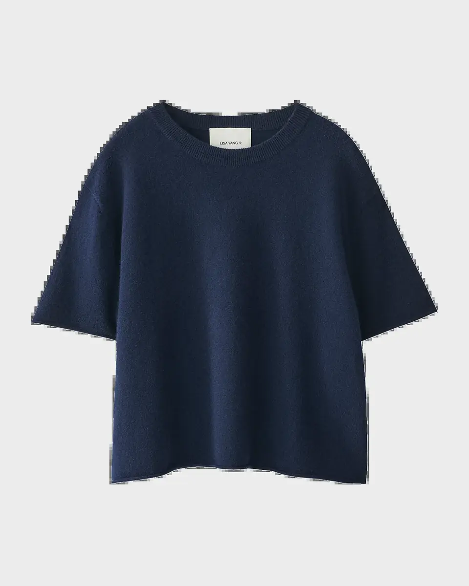 Lisa Yang Cila Short-Sleeve Cashmere T-Shirt | Thumbnail 2 Lisa Yang Cila Short-Sleeve Cashmere T-Shirt | Thumbnail 2