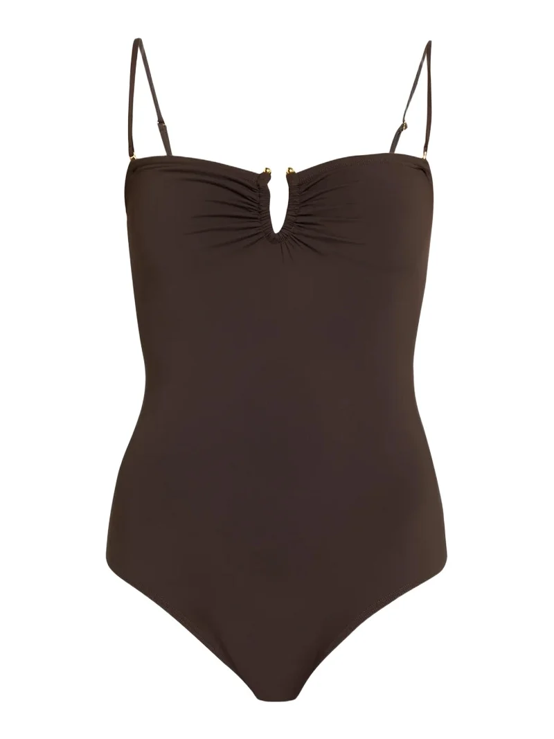 Ruched U-Ring One-Piece Swimsuit Ruched U-Ring One-Piece Swimsuit
