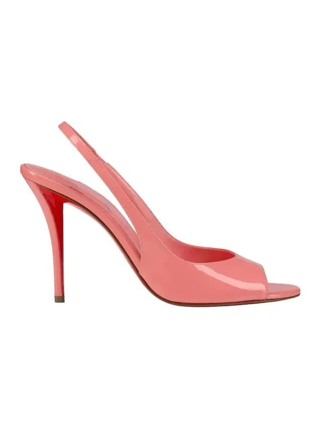 100mm Sofia Z Patent Leather Slingback Pumps 100mm Sofia Z Patent Leather Slingback Pumps