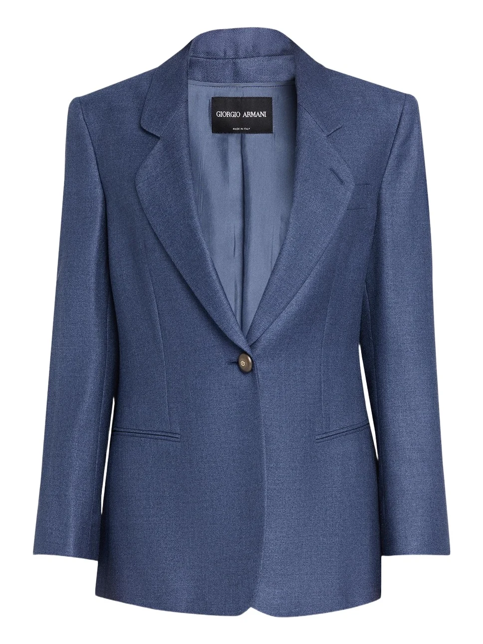 Giorgio Armani Single-Breasted Silk Blazer Jacket