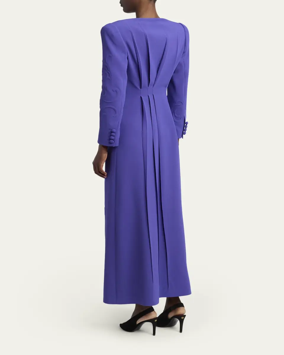 Valentino Garavani Cappotto Embossed Long Coat | Thumbnail 3 Valentino Garavani Cappotto Embossed Long Coat | Thumbnail 3