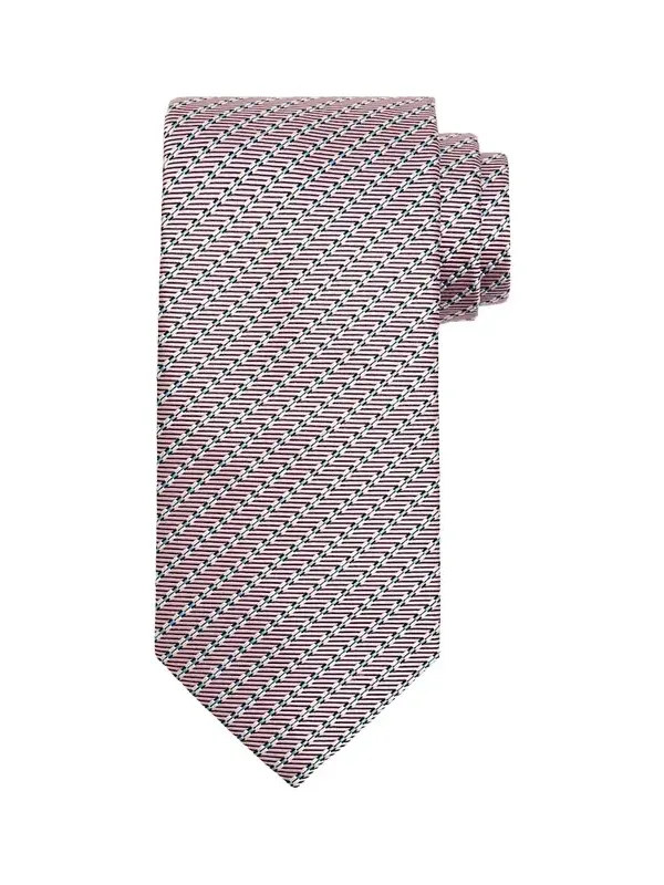 Men's Micro-Print Silk Jacquard Tie