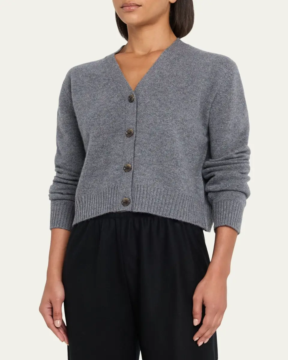 Lisa Yang Marion Cashmere V-Neck Cardigan | Thumbnail 4 Lisa Yang Marion Cashmere V-Neck Cardigan | Thumbnail 4