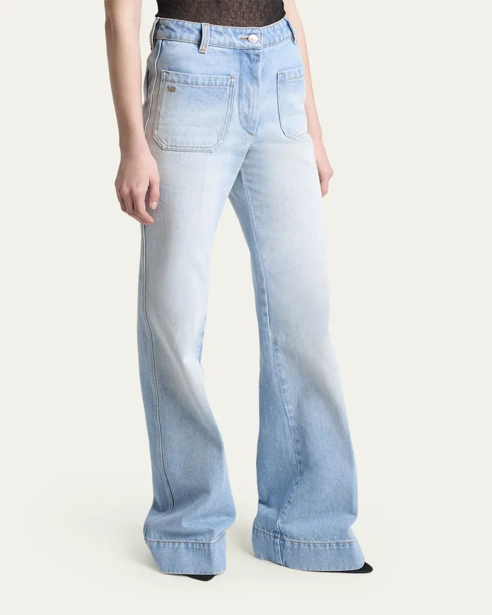 Victoria Beckham Alina Front Pocket Flare Jeans | Thumbnail 4 Victoria Beckham Alina Front Pocket Flare Jeans | Thumbnail 4