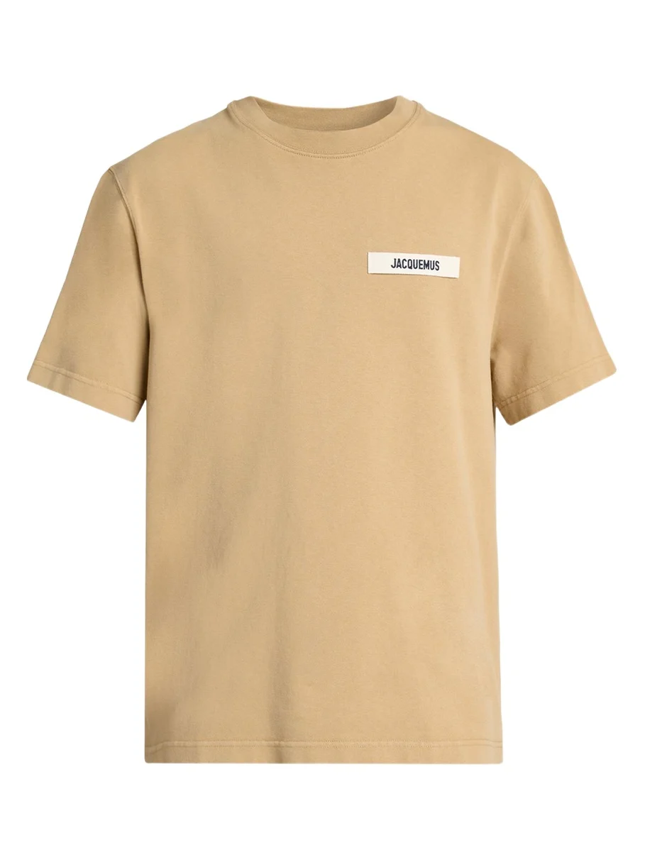 Men's Grosgrain Logo Crewneck T-Shirt Men's Grosgrain Logo Crewneck T-Shirt