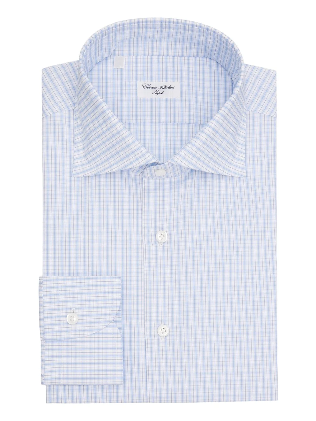 Men's Grid-Check Cotton Dress Shirt Men's Grid-Check Cotton Dress Shirt