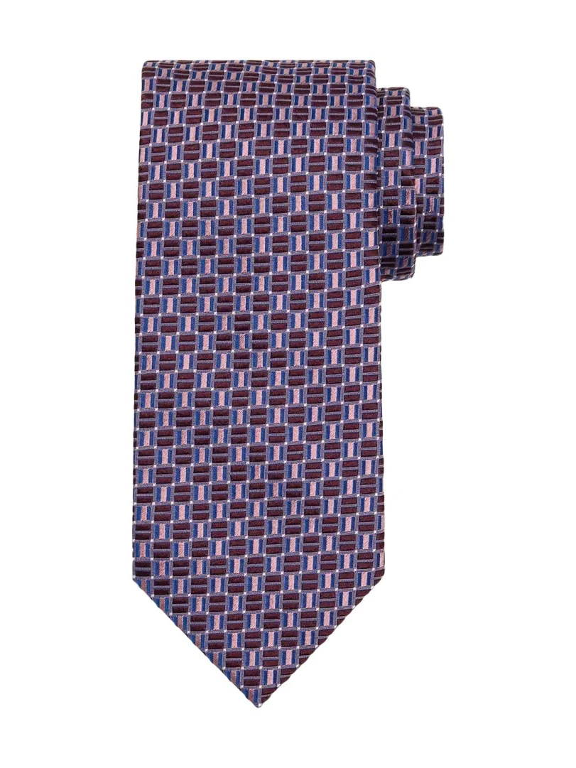 Men's Geometric Square Jacquard Silk Tie Men's Geometric Square Jacquard Silk Tie