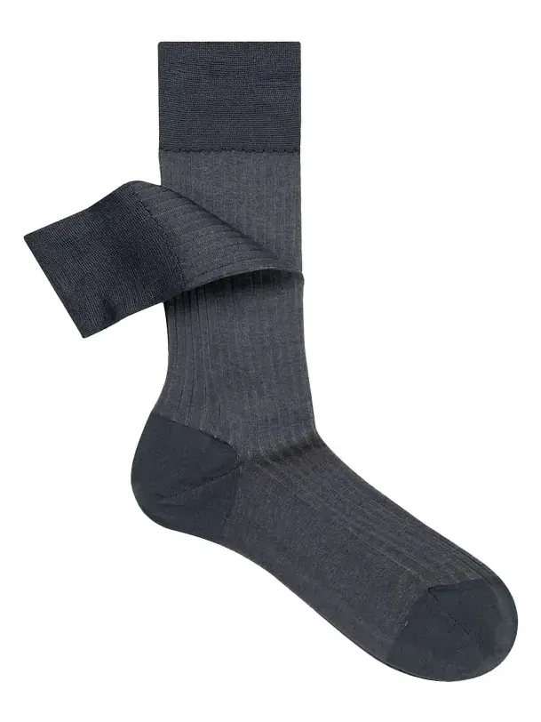 Sozzi Calze Men's Vanise Knit Cotton Crew Socks