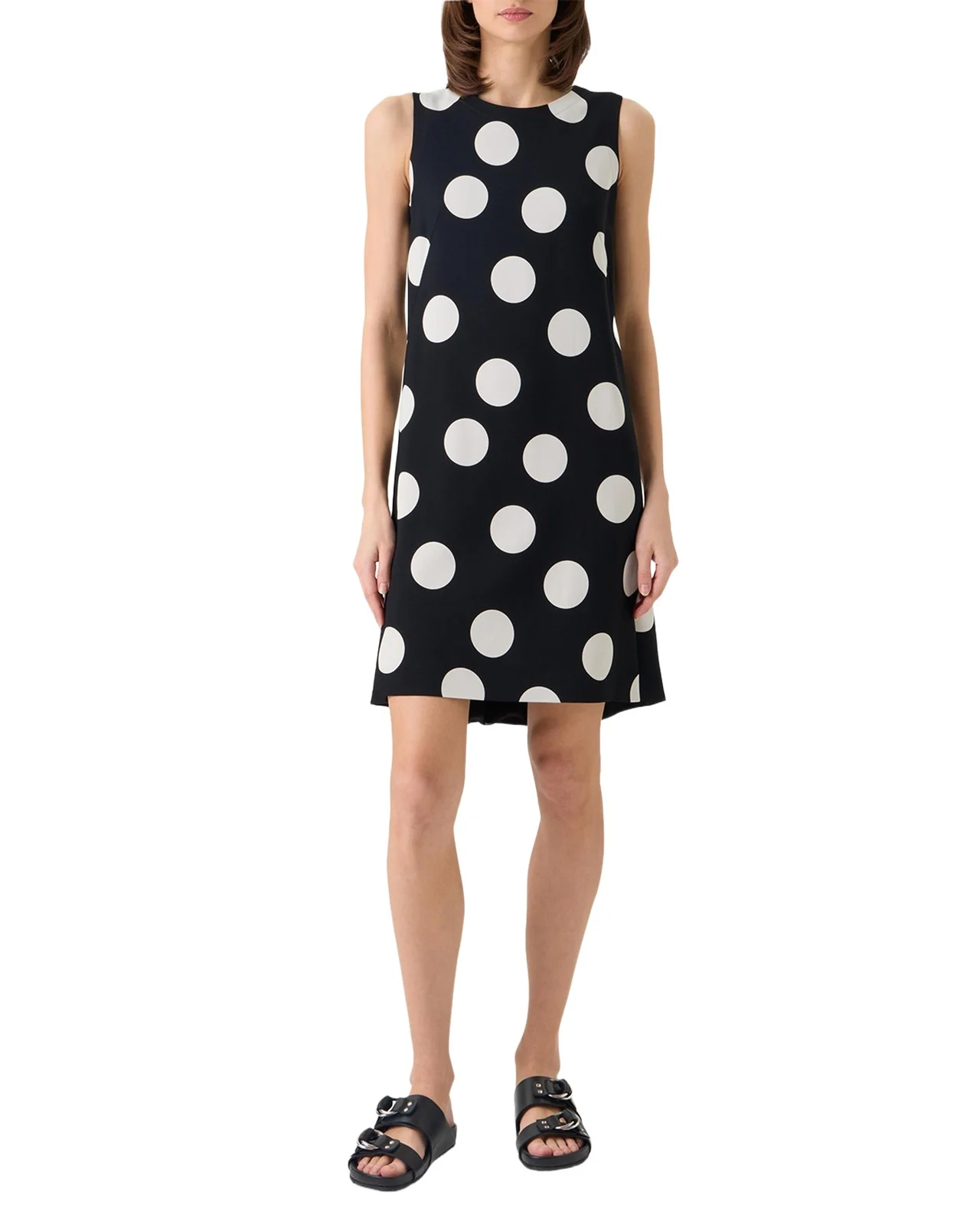 Sleeveless XL Polka Dot Shift Dress Sleeveless XL Polka Dot Shift Dress