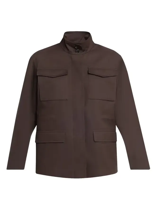 Floriane Cotton-Cashmere Utility Jacket