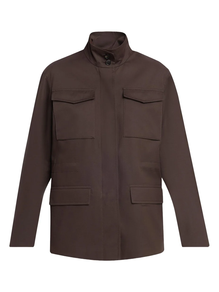 Floriane Cotton-Cashmere Utility Jacket