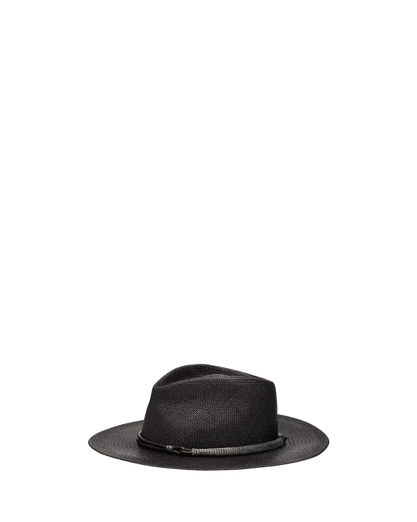 Brunello Cucinelli Straw Fedora with Precious Leather Band | Image 1 Brunello Cucinelli Straw Fedora with Precious Leather Band | Image 1