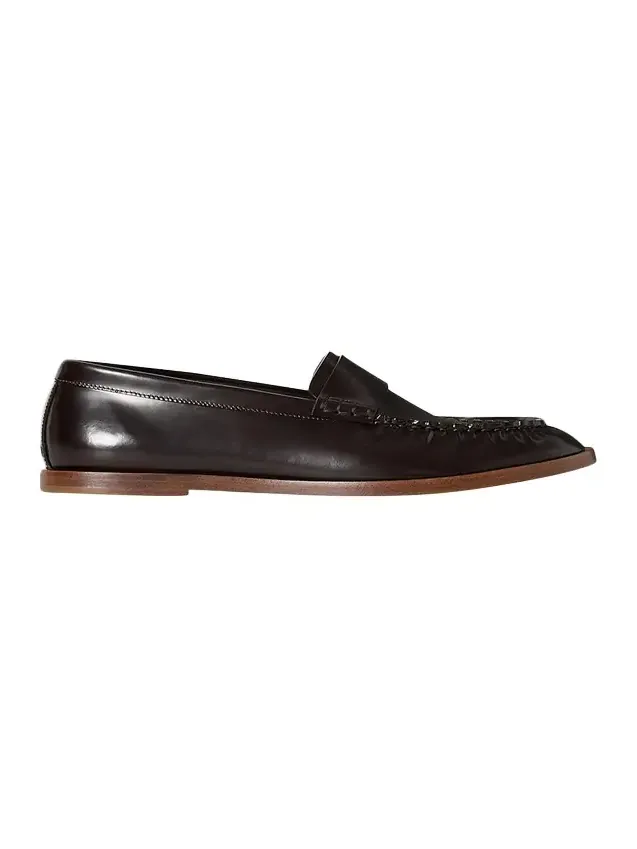 Calfskin Leather Loafers