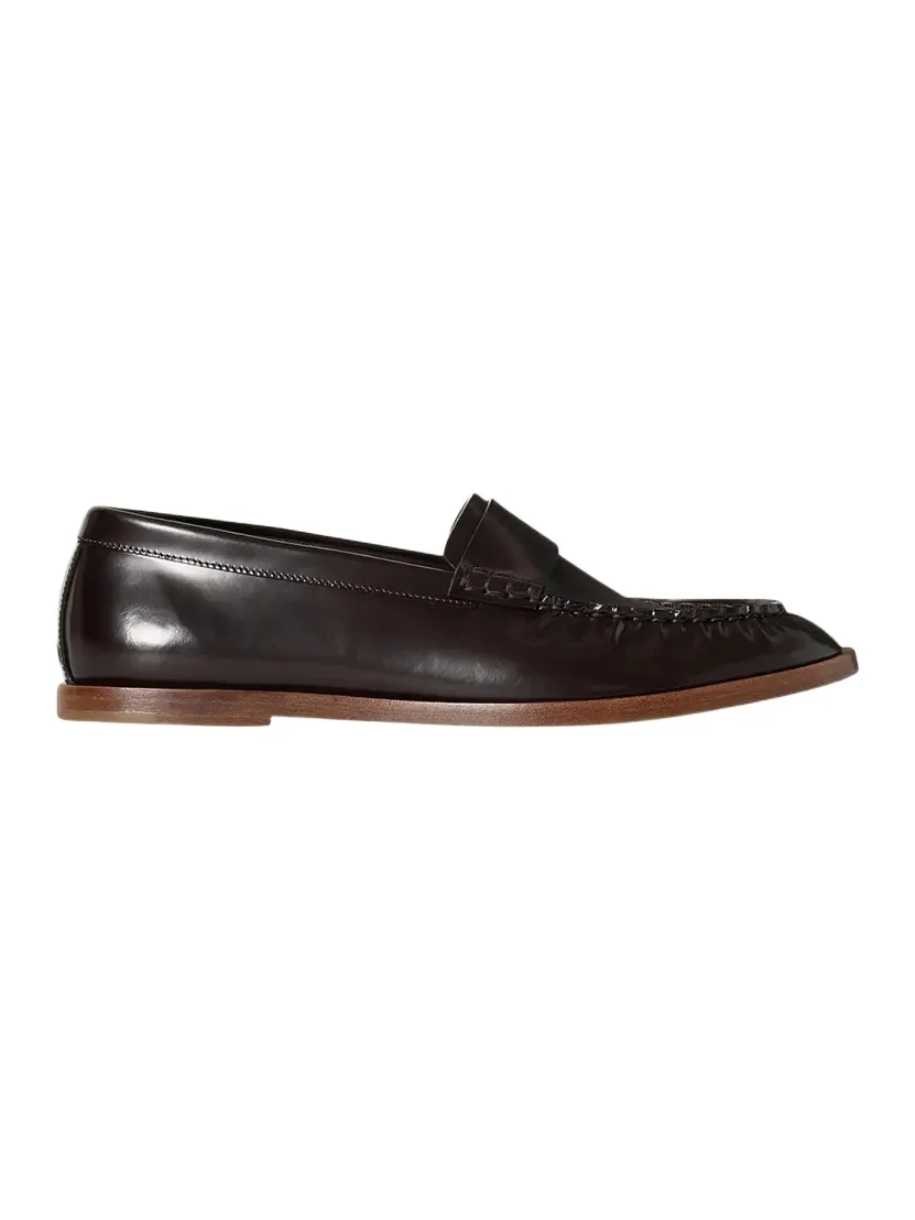 Calfskin Leather Loafers