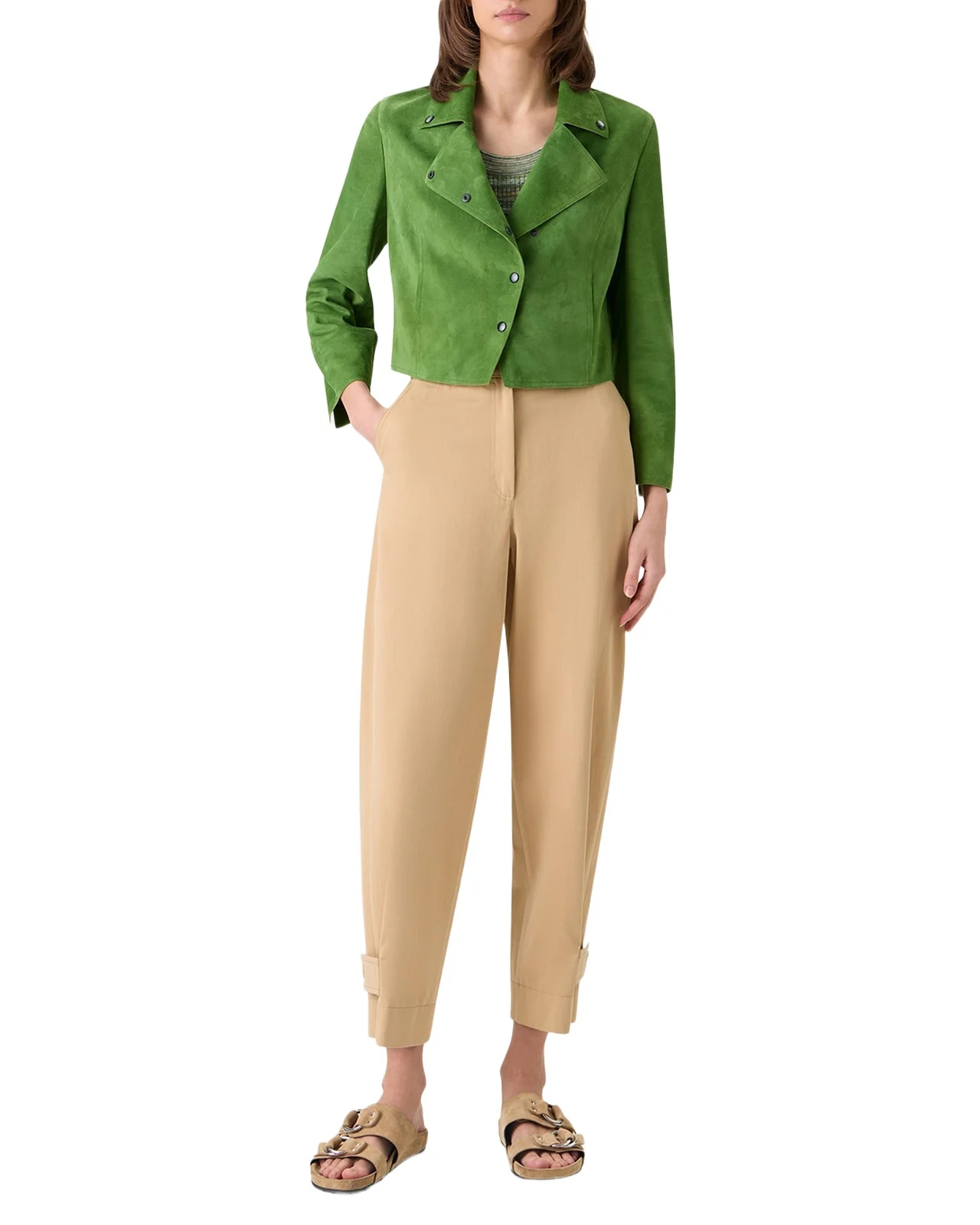 Suede Crop Moto Jacket Suede Crop Moto Jacket