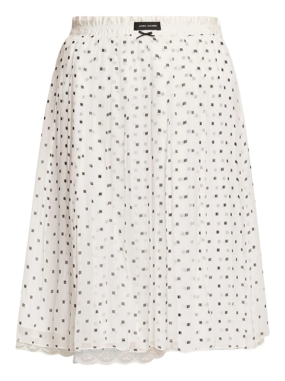 Marc Jacobs Polka-Dot Layered Crinkle Chiffon Mini Skirt