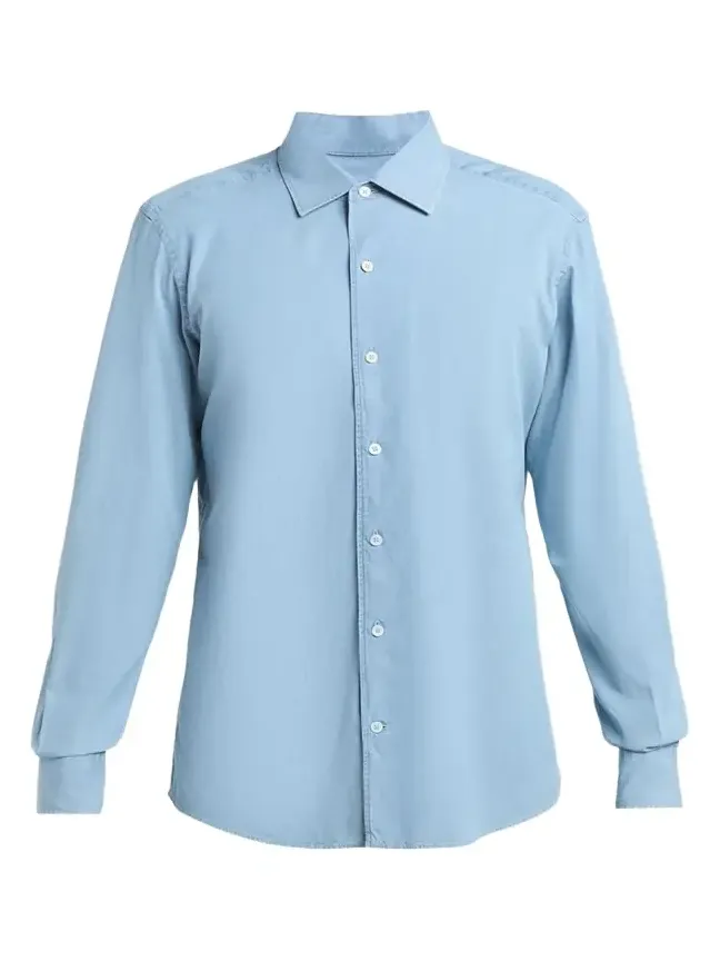 Men's Classic Fit Cotton Denim Button-Down Shirt Men's Classic Fit Cotton Denim Button-Down Shirt