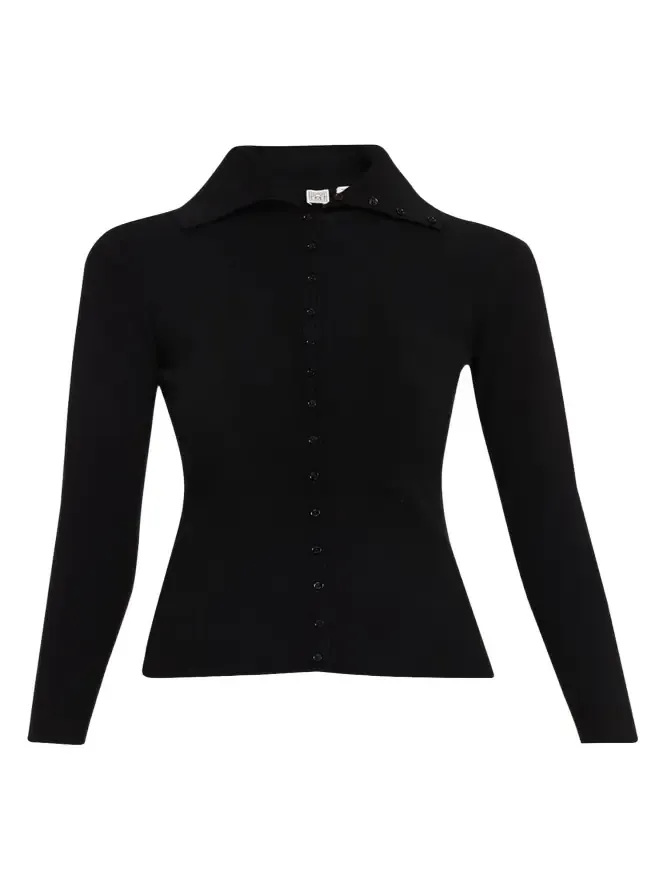 Fitted Polo Cardigan Fitted Polo Cardigan