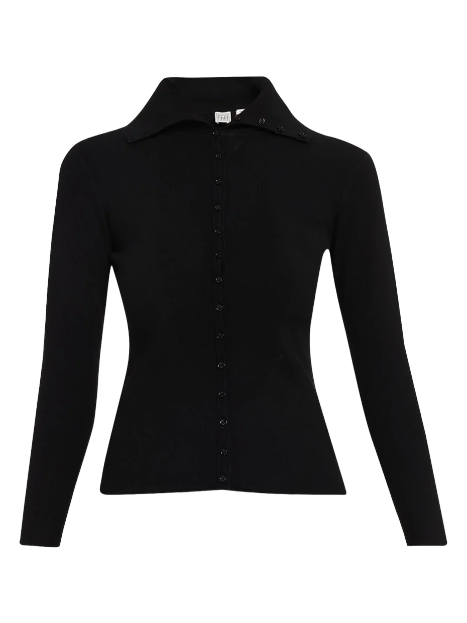 Fitted Polo Cardigan Fitted Polo Cardigan