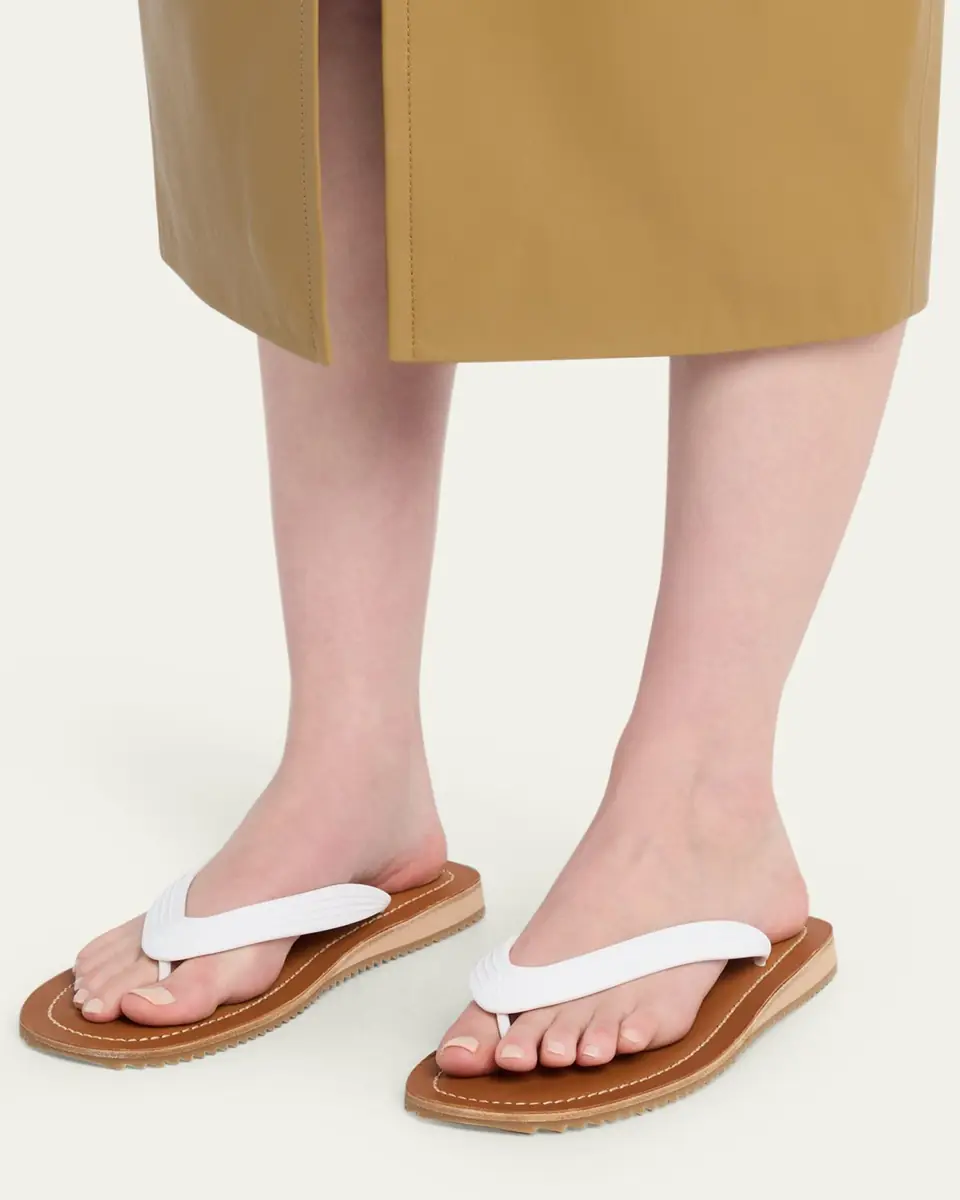 Miu Miu Logo Flat Thong Sandals | Thumbnail 2