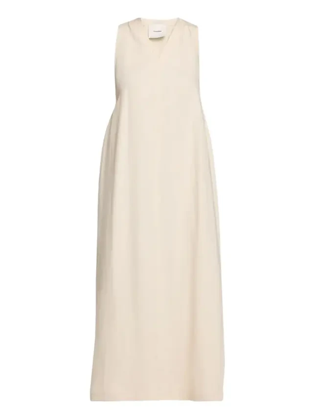 Amarilis Linen Fringe Maxi Dress Amarilis Linen Fringe Maxi Dress