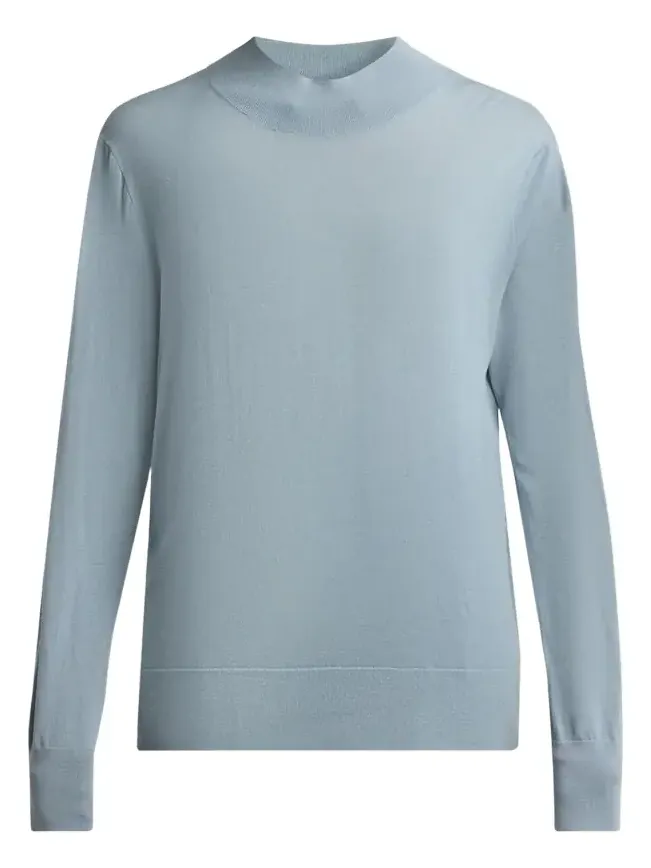 Nari Mock-Neck Merino Wool Sweater