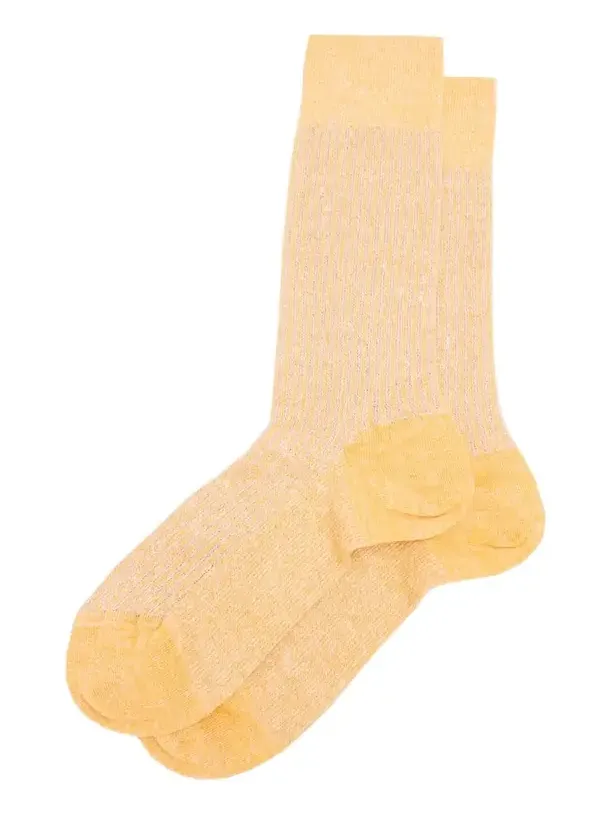 Sozzi Calze Men's Linen-Blend Crew Socks