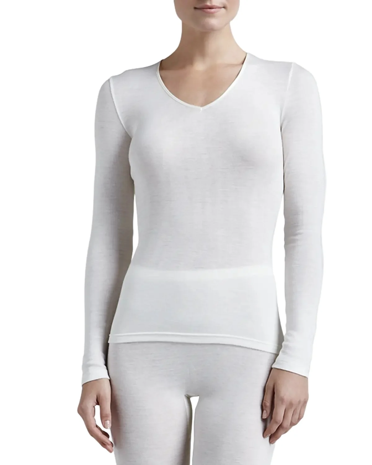 Wool & Silk Blend V-Neck Top Wool & Silk Blend V-Neck Top