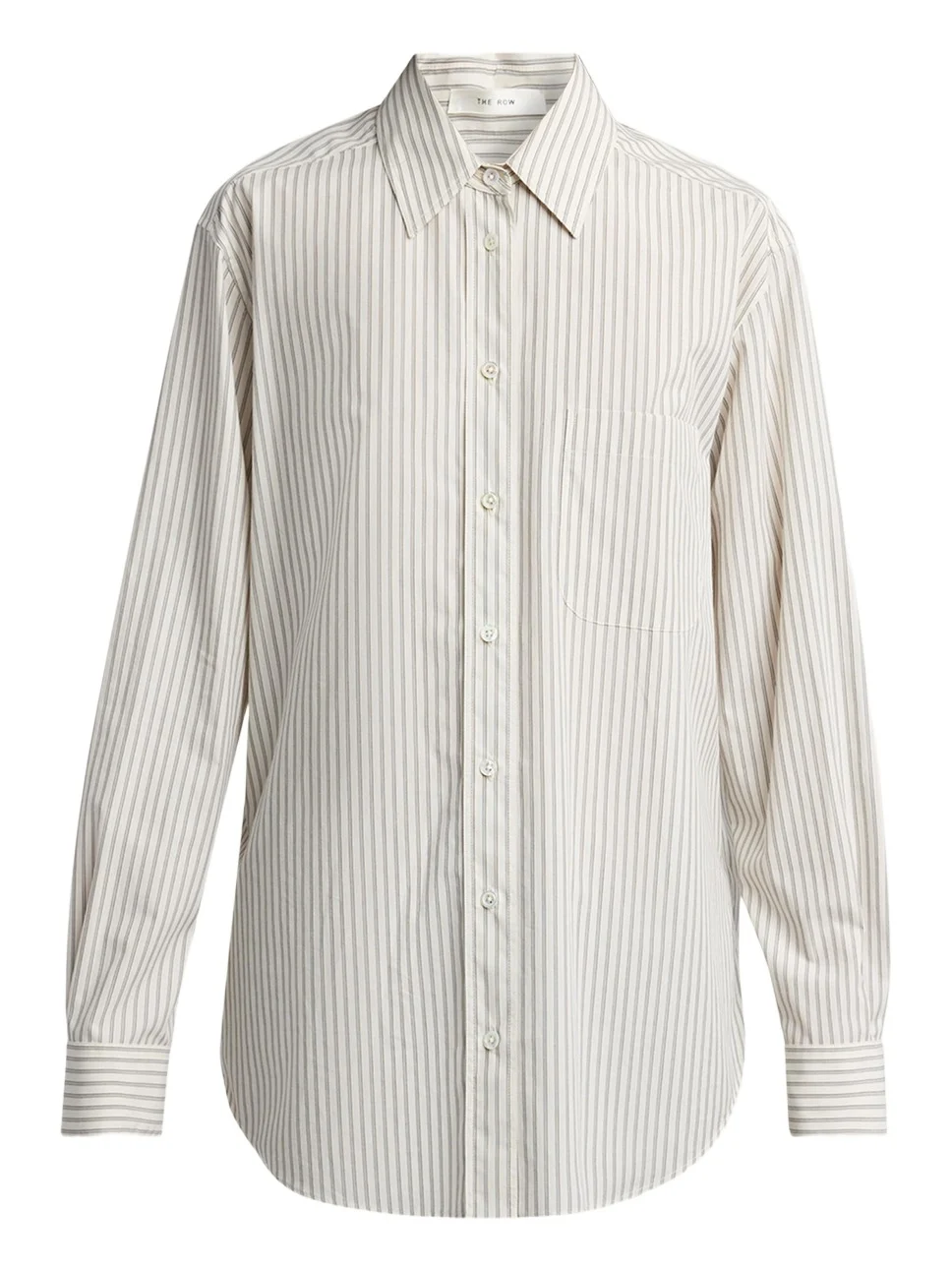 The Row Gavina Striped Cotton Shirt