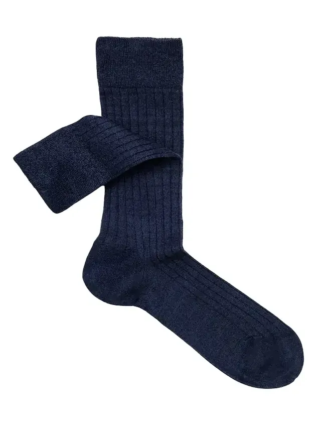 Men's Melange Rib Crew Socks