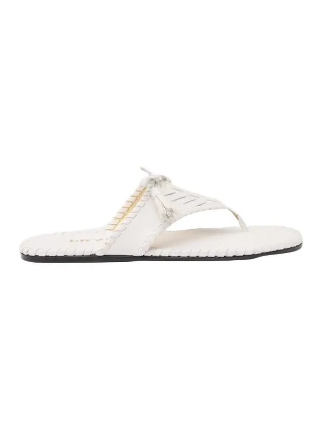 Sienna Threaded Leather Thong Sandals Sienna Threaded Leather Thong Sandals