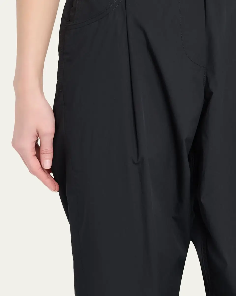 Brunello Cucinelli Tapered Lightweight Poplin Crop Pants | Thumbnail 5 Brunello Cucinelli Tapered Lightweight Poplin Crop Pants | Thumbnail 5