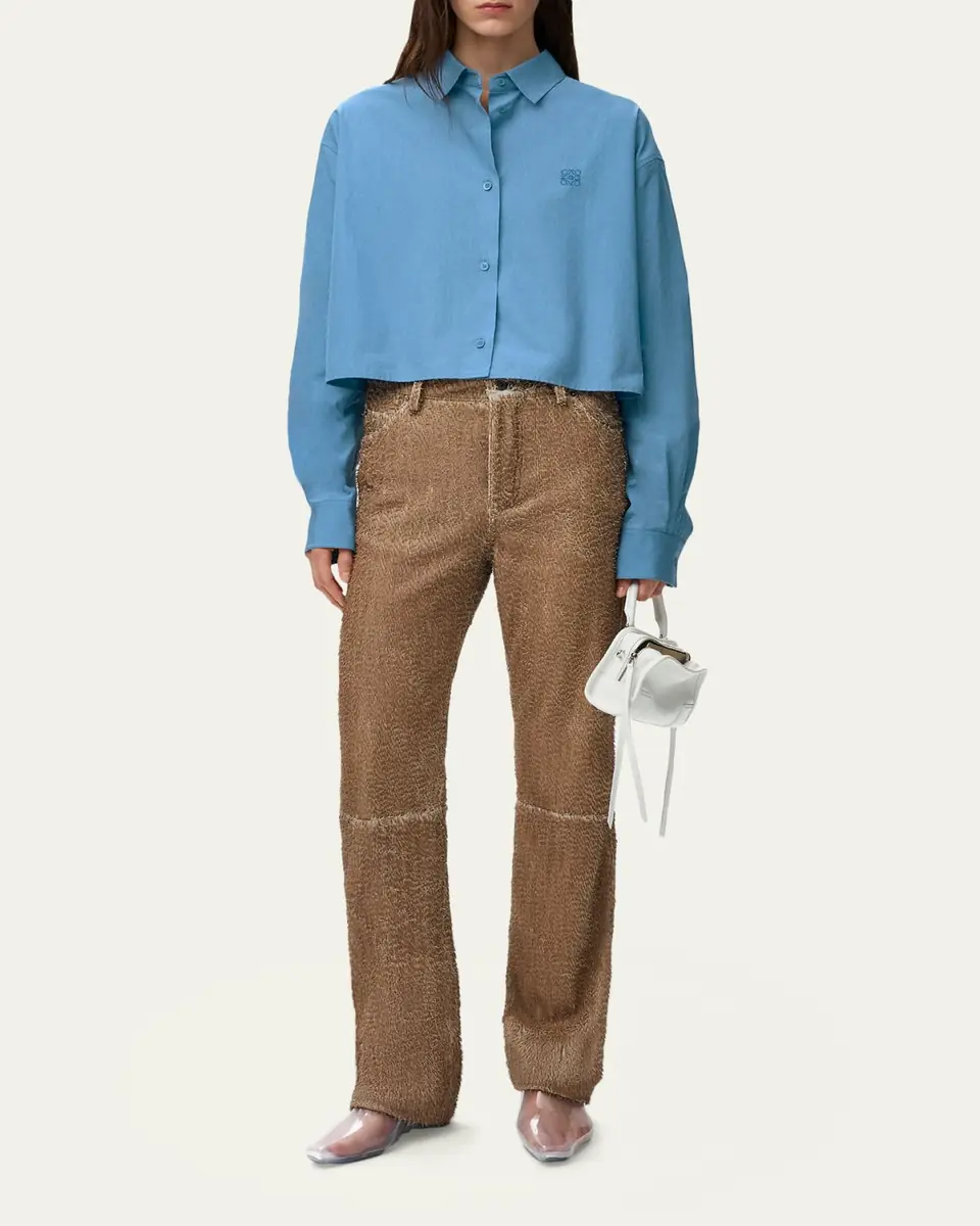 Loewe Cotton Poplin Boxy Button-Down Shirt | Thumbnail 2 Loewe Cotton Poplin Boxy Button-Down Shirt | Thumbnail 2