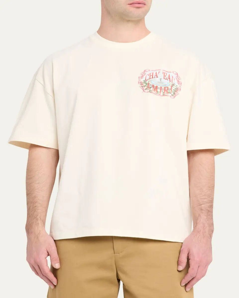 Amiri Men's Chateau Cotton T-Shirt | Thumbnail 4 Amiri Men's Chateau Cotton T-Shirt | Thumbnail 4