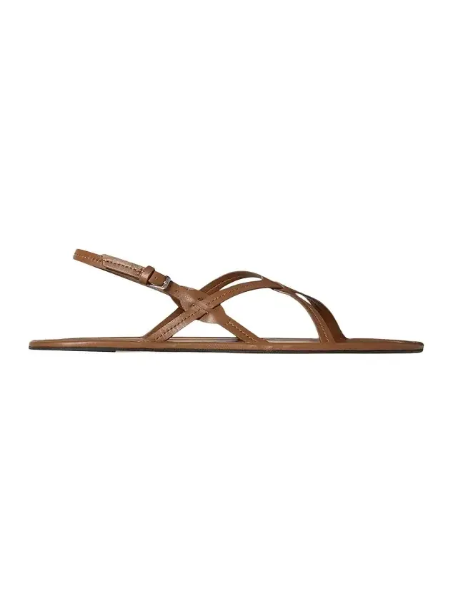 The Row Malick Strappy Leather Sandals