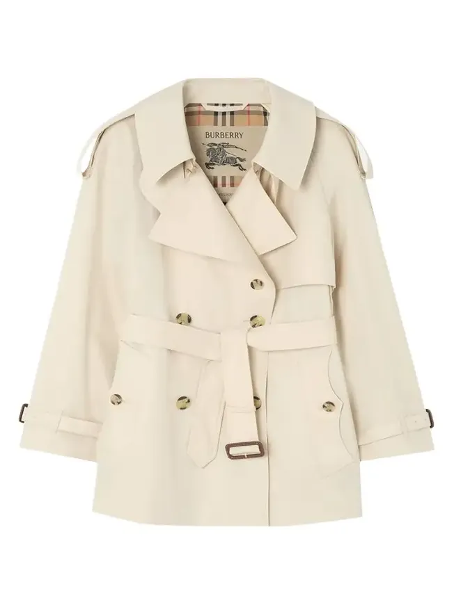 Fitzrovia Tropical Gabardine Short Trench Coat Fitzrovia Tropical Gabardine Short Trench Coat