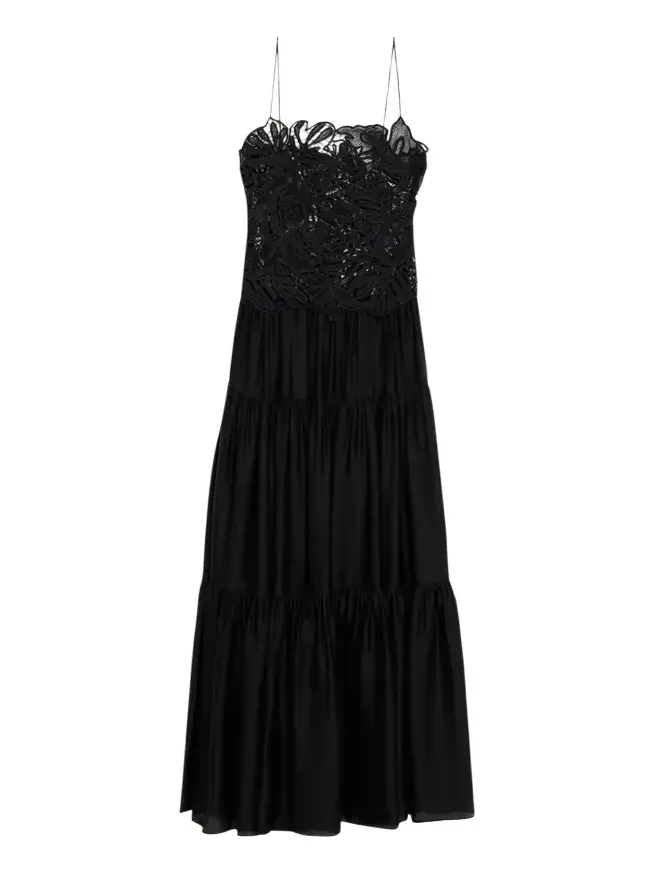 Celestia Embroidered Sleeveless Silk Gown Celestia Embroidered Sleeveless Silk Gown