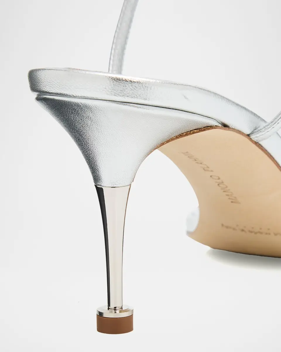 Manolo Blahnik 105mm Ciagalo Metallic Leather Sandals | Thumbnail 4 Manolo Blahnik 105mm Ciagalo Metallic Leather Sandals | Thumbnail 4
