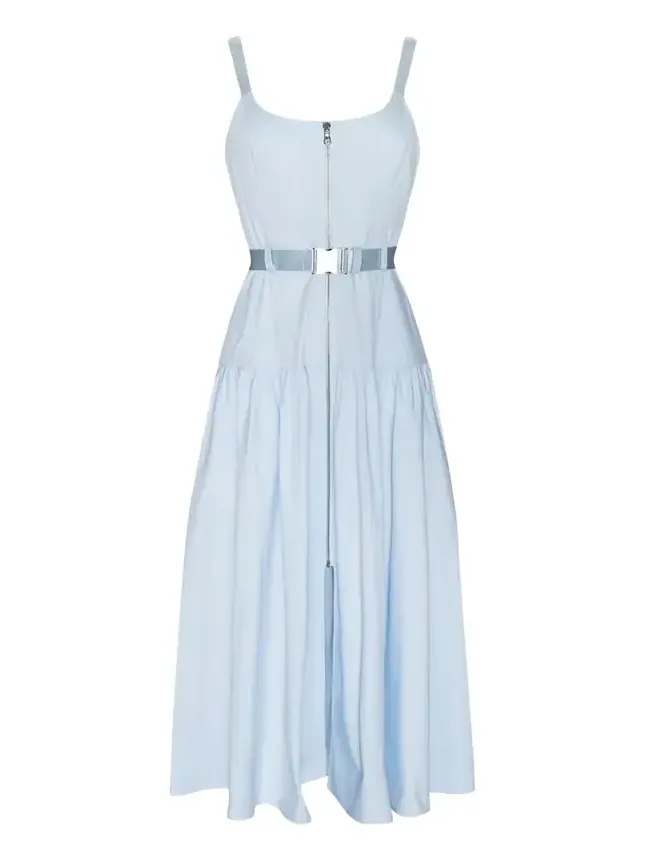 L'Agence Rima Belted Midi Dress