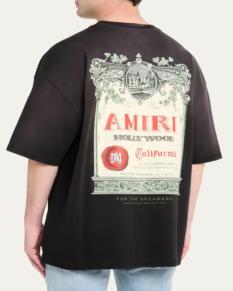 Amiri Men's Chateau Cotton T-Shirt | Thumbnail 3